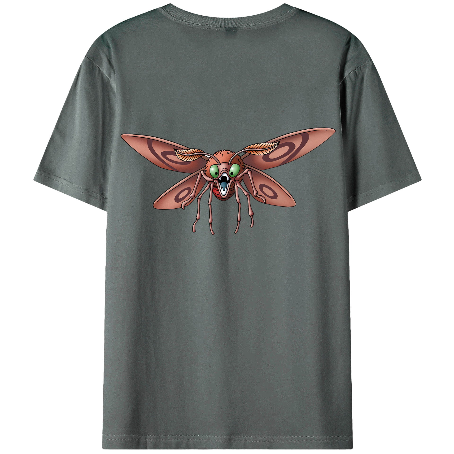 （画像用） ドラゴンクエスト Doragon Kuesuto Dragon Quest 綿100％ メンズ半袖Tシャツ（バックプリント） 通気性